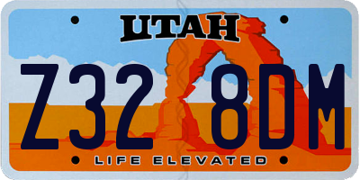 UT license plate Z328DM