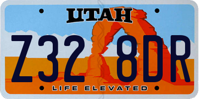 UT license plate Z328DR