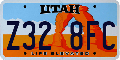 UT license plate Z328FC