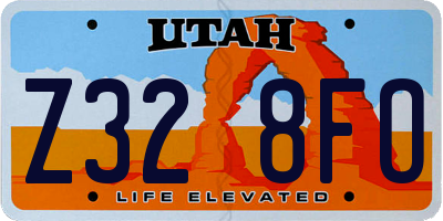 UT license plate Z328FO
