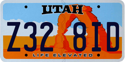 UT license plate Z328ID