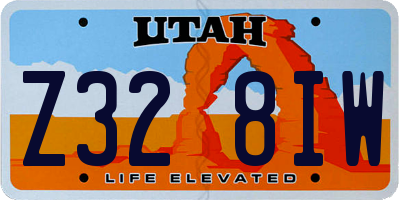 UT license plate Z328IW
