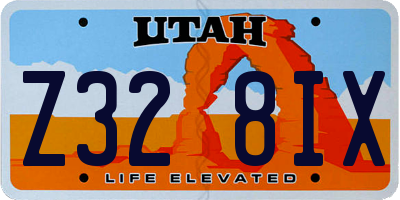 UT license plate Z328IX