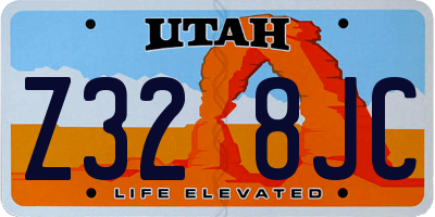 UT license plate Z328JC