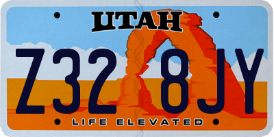 UT license plate Z328JY