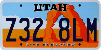 UT license plate Z328LM