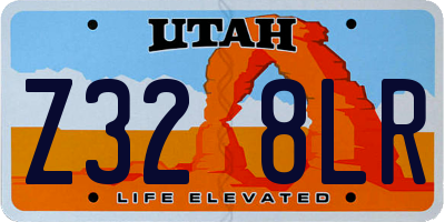 UT license plate Z328LR