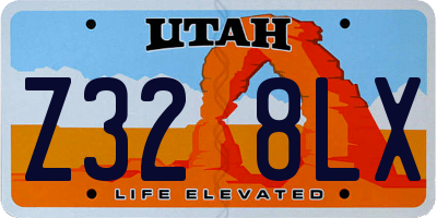 UT license plate Z328LX