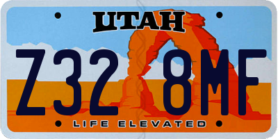 UT license plate Z328MF