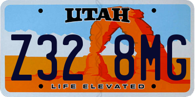 UT license plate Z328MG