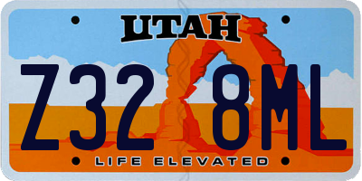 UT license plate Z328ML
