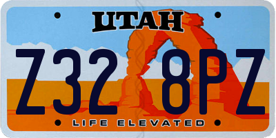 UT license plate Z328PZ