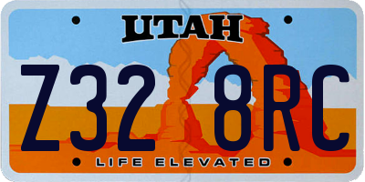 UT license plate Z328RC