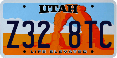 UT license plate Z328TC