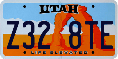 UT license plate Z328TE