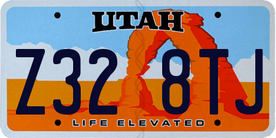 UT license plate Z328TJ