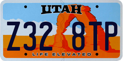 UT license plate Z328TP