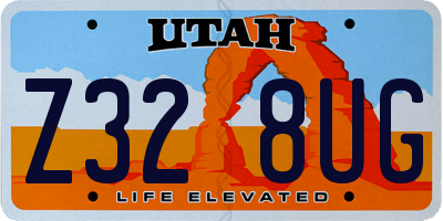 UT license plate Z328UG