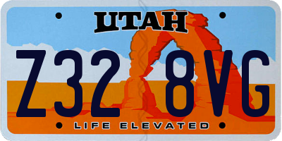 UT license plate Z328VG