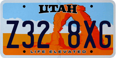 UT license plate Z328XG