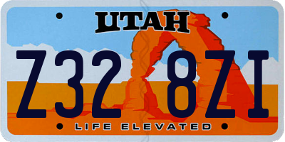 UT license plate Z328ZI