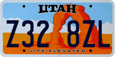 UT license plate Z328ZL