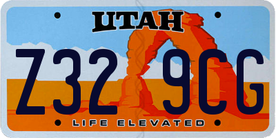 UT license plate Z329CG