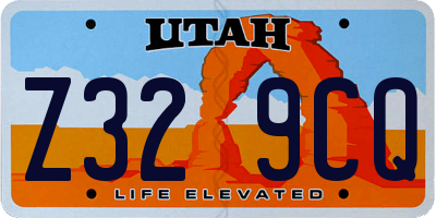 UT license plate Z329CQ