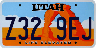 UT license plate Z329EJ