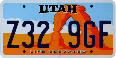 UT license plate Z329GF