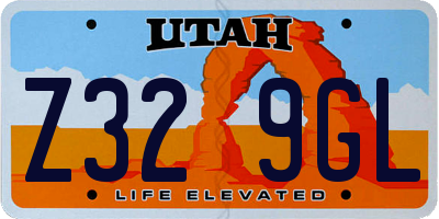 UT license plate Z329GL