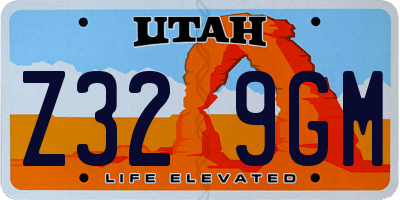 UT license plate Z329GM