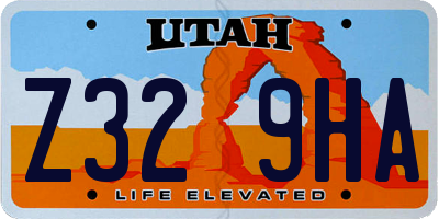 UT license plate Z329HA