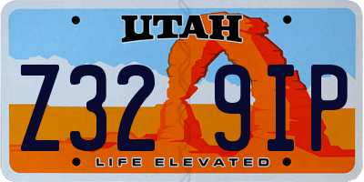 UT license plate Z329IP