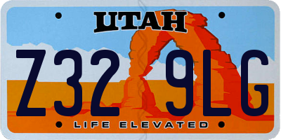 UT license plate Z329LG