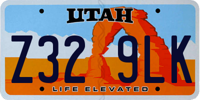 UT license plate Z329LK