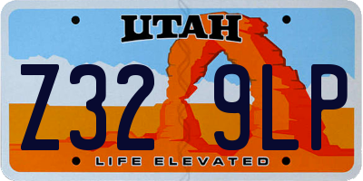 UT license plate Z329LP