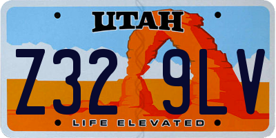 UT license plate Z329LV