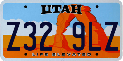 UT license plate Z329LZ