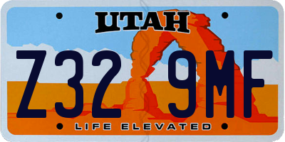 UT license plate Z329MF