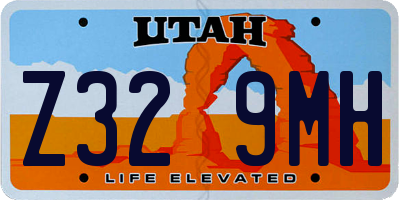 UT license plate Z329MH