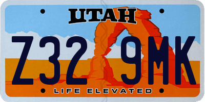 UT license plate Z329MK