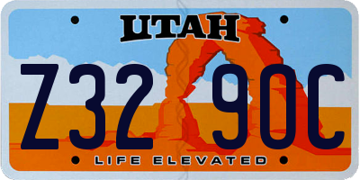 UT license plate Z329OC