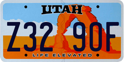 UT license plate Z329OF