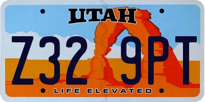 UT license plate Z329PT