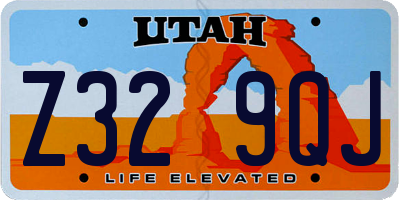UT license plate Z329QJ