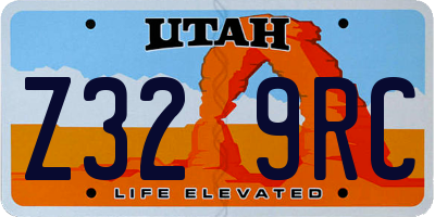 UT license plate Z329RC