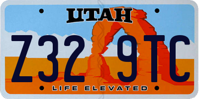 UT license plate Z329TC