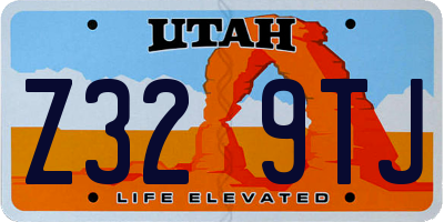 UT license plate Z329TJ
