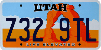 UT license plate Z329TL